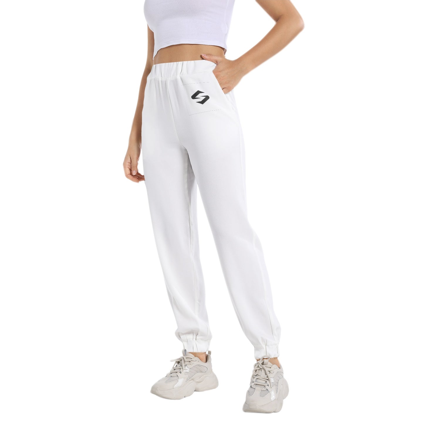 Elastic Waist Tapered Sweatpant